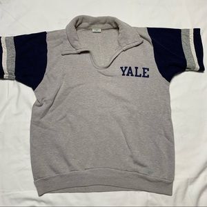 Vintage 70s Champion Blue Bar Yale Warm Up Size M